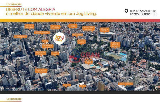 Imagem Studio com 1 Quarto à Venda, 21 m² em Centro - Curitiba Imagem Studio com 1 Quarto à Venda, 21 m² em Centro - Curitiba