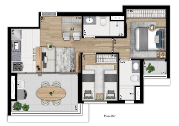 Imagem Apartamento com 2 Quartos à Venda, 56 m² em Ipiranga - São Paulo Imagem Apartamento com 2 Quartos à Venda, 56 m² em Ipiranga - São Paulo