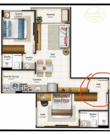 Imagem Apartamento com 1 Quarto à Venda, 40 m² em Mata Da Praia - Vitória Imagem Apartamento com 1 Quarto à Venda, 40 m² em Mata Da Praia - Vitória
