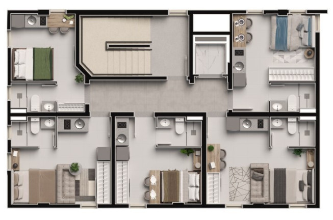 Imagem Apartamento com 1 Quarto à Venda, 14 m² em Guabirotuba - Curitiba