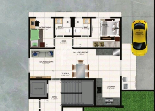 Imagem Apartamento com 2 Quartos à Venda, 70 m² em Iririú - Joinville