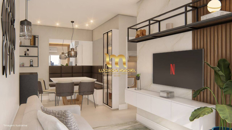 Apartamento com 2 Quartos à Venda, 61 m² em Guilhermina - Praia Grande
