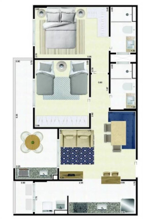 Imagem Apartamento com 2 Quartos à Venda, 72 m² em Centro - Mongagua Imagem Apartamento com 2 Quartos à Venda, 72 m² em Centro - Mongagua