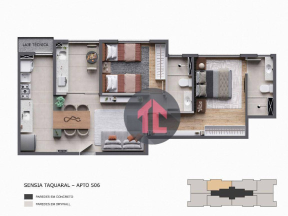 Imagem Apartamento com 2 Quartos à Venda, 61 m² em Taquaral - Campinas Imagem Apartamento com 2 Quartos à Venda, 61 m² em Taquaral - Campinas