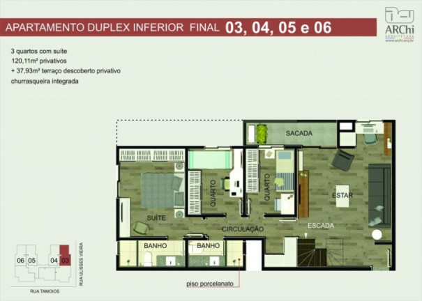 Imagem Cobertura com 3 Quartos à Venda, 161 m² em Vila Izabel - Curitiba