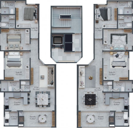 Imagem Imóvel com 3 Quartos à Venda, 105 m² em Itapema - Itapema Imagem Imóvel com 3 Quartos à Venda, 105 m² em Itapema - Itapema