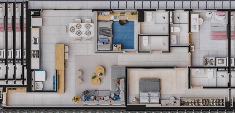 Imagem Apartamento com 3 Quartos à Venda, 96 m² em Parque Amazônia - Goiânia Imagem Apartamento com 3 Quartos à Venda, 96 m² em Parque Amazônia - Goiânia