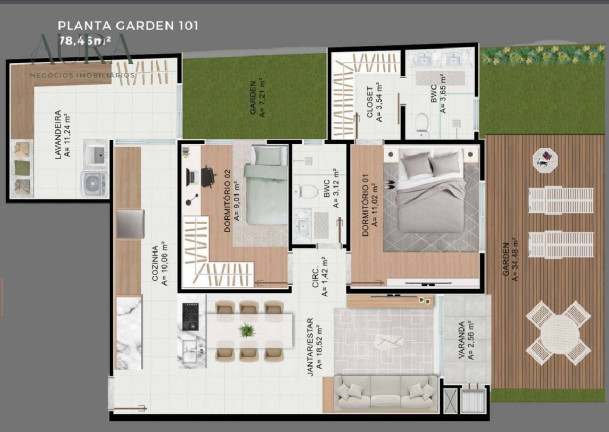 Imagem Apartamento com 2 Quartos à Venda, 78 m² em Machados - Navegantes Imagem Apartamento com 2 Quartos à Venda, 78 m² em Machados - Navegantes