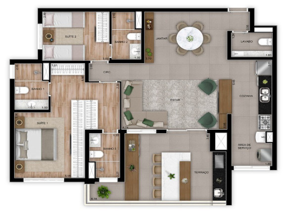 Imagem Apartamento com 4 Quartos à Venda, 234 m² em Vila Gilda - Santo André Imagem Apartamento com 4 Quartos à Venda, 234 m² em Vila Gilda - Santo André