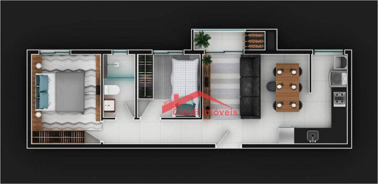 Imagem Apartamento com 2 Quartos à Venda, 53 m² em Atiradores - Joinville Imagem Apartamento com 2 Quartos à Venda, 53 m² em Atiradores - Joinville