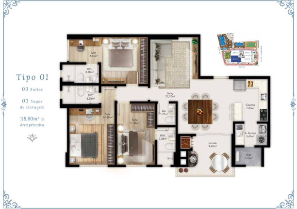 Imagem Apartamento com 3 Quartos à Venda, 118 m² em Meia Praia - Itapema Imagem Apartamento com 3 Quartos à Venda, 118 m² em Meia Praia - Itapema