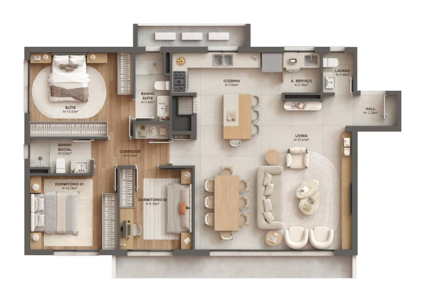 Imagem Apartamento com 3 Quartos à Venda, 112 m² em Menino Deus - Porto Alegre