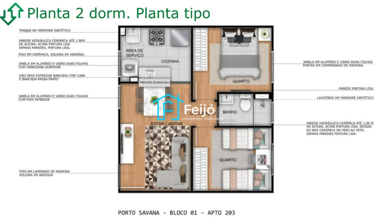 Imagem Apartamento com 2 Quartos à Venda, 38 m² em Central - Gravataí