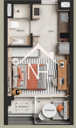 Imagem Apartamento com 1 Quarto à Venda, 25 m² em Perdizes - São Paulo Imagem Apartamento com 1 Quarto à Venda, 25 m² em Perdizes - São Paulo