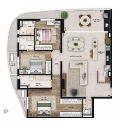 Imagem Apartamento com 3 Quartos à Venda, 100 m² em Serrinha - Goiânia Imagem Apartamento com 3 Quartos à Venda, 100 m² em Serrinha - Goiânia