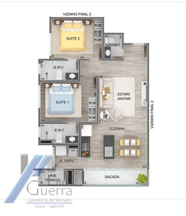 Imagem Apartamento com 3 Quartos à Venda, 99 m² em Itaguá - Ubatuba Imagem Apartamento com 3 Quartos à Venda, 99 m² em Itaguá - Ubatuba