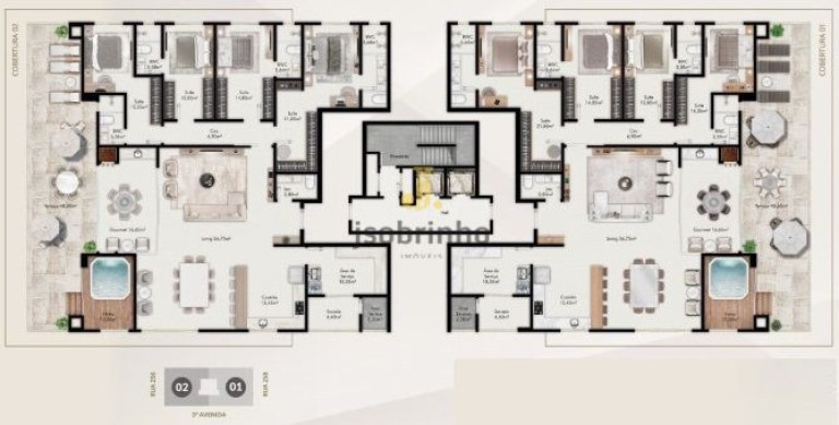 Imagem Cobertura com 3 Quartos à Venda, 132 m² em Meia Praia - Itapema Imagem Cobertura com 3 Quartos à Venda, 132 m² em Meia Praia - Itapema