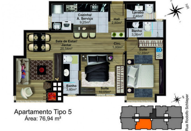 Imagem Imóvel à Venda, 99 m² em Centro  - Canela