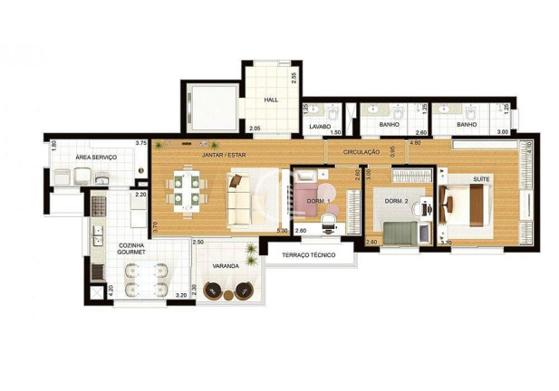 Imagem Apartamento com 3 Quartos à Venda, 110 m² em Cristo Redentor - Caxias Do Sul Imagem Apartamento com 3 Quartos à Venda, 110 m² em Cristo Redentor - Caxias Do Sul