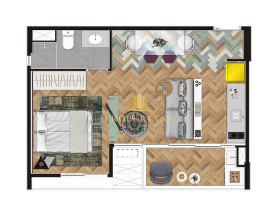 Imagem Apartamento com 1 Quarto à Venda, 35 m² em Sumarezinho - São Paulo