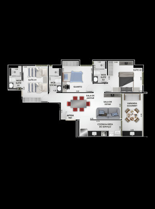 Imagem Apartamento com 2 Quartos à Venda, 58 m² em Bessa - João Pessoa Imagem Apartamento com 2 Quartos à Venda, 58 m² em Bessa - João Pessoa