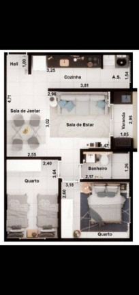 Imagem Apartamento com 2 Quartos à Venda, 53 m² em Vista Alegre - Taubaté Imagem Apartamento com 2 Quartos à Venda, 53 m² em Vista Alegre - Taubaté