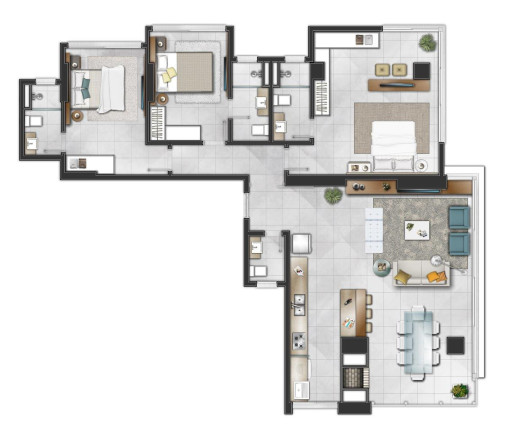 Imagem Apartamento com 3 Quartos à Venda, 135 m² em Predial - Torres