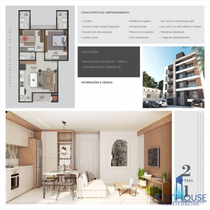 Imagem Apartamento com 2 Quartos à Venda, 65 m² em Centro - Camboriú Imagem Apartamento com 2 Quartos à Venda, 65 m² em Centro - Camboriú