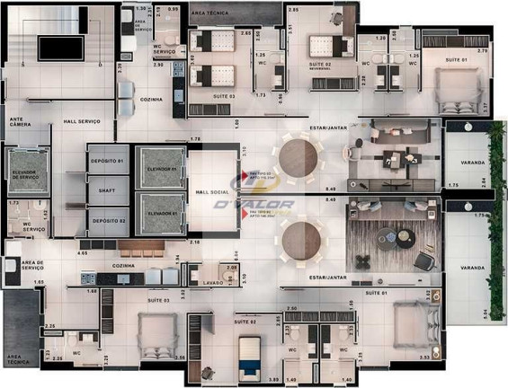 Imagem Apartamento com 3 Quartos à Venda, 117 m² em Miramar - João Pessoa Imagem Apartamento com 3 Quartos à Venda, 117 m² em Miramar - João Pessoa