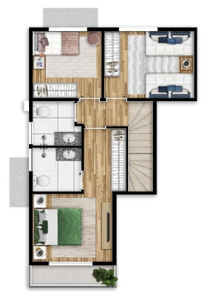 Imagem Casa com 3 Quartos à Venda, 87 m² em Jardim Haras Bela Vista - Vargem Grande Paulista