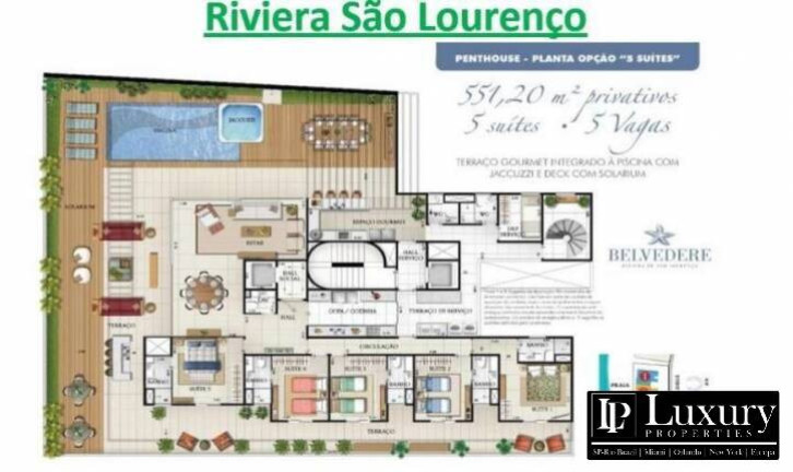 Imagem Cobertura com 5 Quartos à Venda, 551 m² em Riviera De São Lourenço - Bertioga Imagem Cobertura com 5 Quartos à Venda, 551 m² em Riviera De São Lourenço - Bertioga