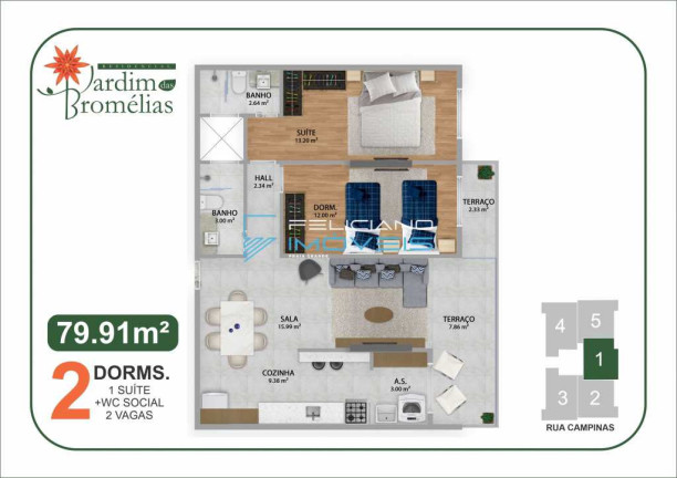 Imagem Apartamento com 2 Quartos à Venda, 80 m² em Boqueirão - Praia Grande Imagem Apartamento com 2 Quartos à Venda, 80 m² em Boqueirão - Praia Grande