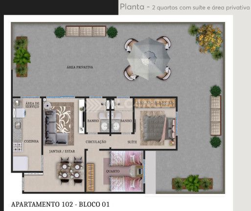Imagem Apartamento com 2 Quartos à Venda, 58 m² em Ponta De Campina - Cabedelo Imagem Apartamento com 2 Quartos à Venda, 58 m² em Ponta De Campina - Cabedelo