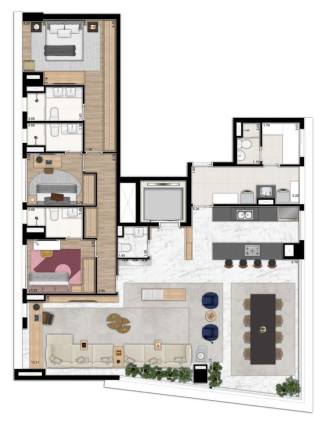 Imagem Apartamento com 3 Quartos à Venda, 181 m² em Itaim Bibi - São Paulo Imagem Apartamento com 3 Quartos à Venda, 181 m² em Itaim Bibi - São Paulo