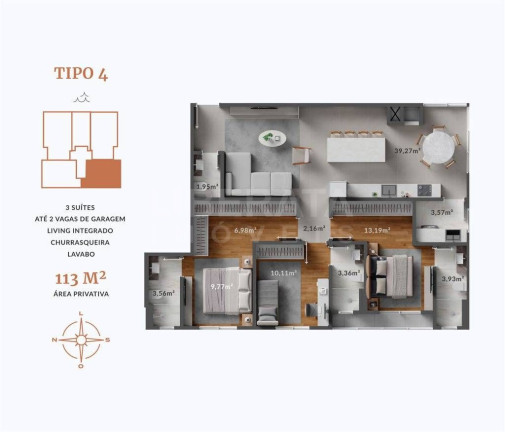 Imagem Apartamento com 1 Quarto à Venda, 114 m² em Centro - Navegantes