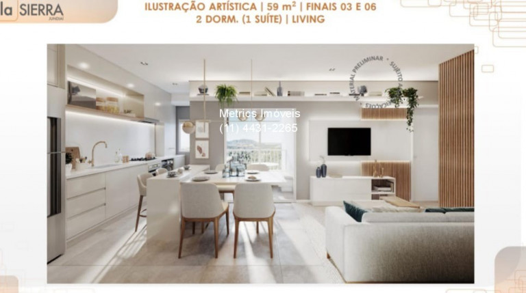 Imagem Imóvel com 2 Quartos à Venda, 59 m² em Medeiros - Jundiaí