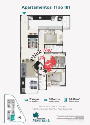 Imagem Apartamento com 3 Quartos à Venda, 96 m² em Vila Atlântica - Mongaguá Imagem Apartamento com 3 Quartos à Venda, 96 m² em Vila Atlântica - Mongaguá