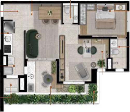 Imagem Apartamento com 2 Quartos à Venda, 64 m² em Bela Vista - Osasco