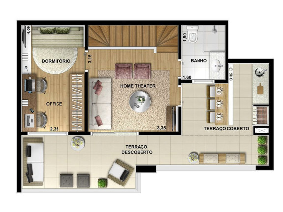 Imagem Cobertura com 2 Quartos à Venda, 117 m² em Morumbi - São Paulo Imagem Cobertura com 2 Quartos à Venda, 117 m² em Morumbi - São Paulo