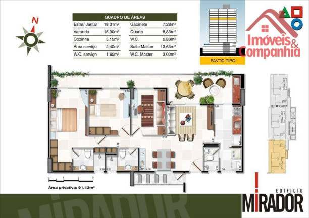 Imagem Apartamento com 3 Quartos à Venda, 88 m² em Meireles - Fortaleza Imagem Apartamento com 3 Quartos à Venda, 88 m² em Meireles - Fortaleza