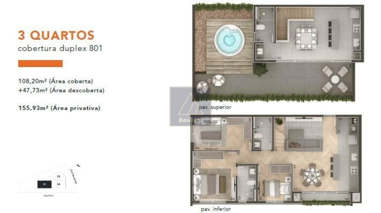Imagem Apartamento com 2 Quartos à Venda, 72 m² em água Verde - Curitiba
