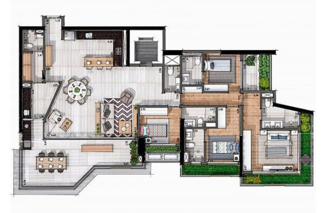 Imagem Apartamento com 4 Quartos à Venda, 167 m² em Brooklin Paulista - São Paulo Imagem Apartamento com 4 Quartos à Venda, 167 m² em Brooklin Paulista - São Paulo