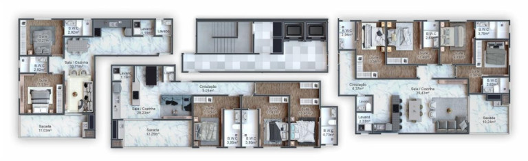 Imagem Apartamento com 3 Quartos à Venda, 131 m² em Pereque - Porto Belo Imagem Apartamento com 3 Quartos à Venda, 131 m² em Pereque - Porto Belo