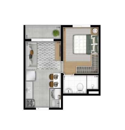 Imagem Apartamento com 1 Quarto à Venda, 24 m² em Mooca - São Paulo
