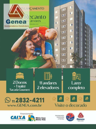 Imagem Apartamento com 2 Quartos à Venda, 43 m² em Fazenda Aya - Suzano