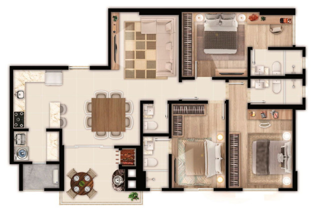 Imagem Apartamento com 2 Quartos à Venda, 87 m² em Centro - Itapema