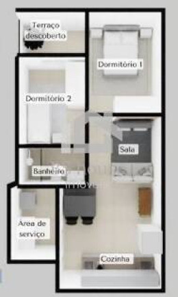 Imagem Apartamento com 2 Quartos à Venda, 50 m² em Jardim Alvorada - Santo André