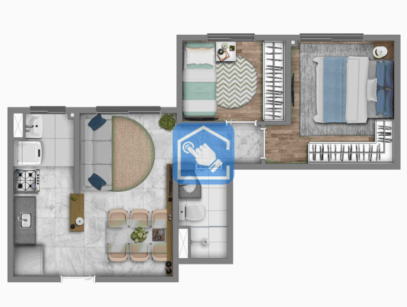 Imagem Apartamento com 2 Quartos à Venda, 39 m² em Socorro - São Paulo