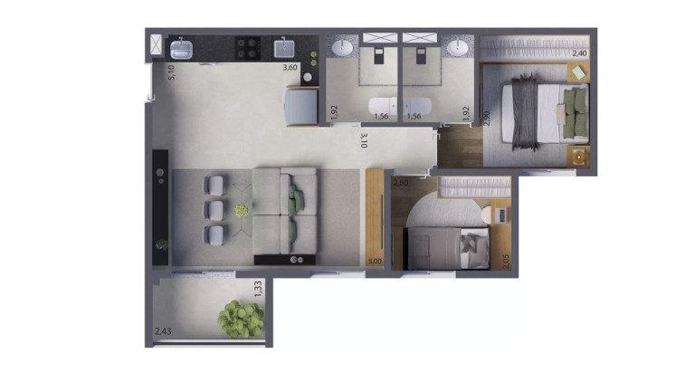 Imagem Apartamento com 3 Quartos à Venda, 51 m² em Jardim Caravelas - São Paulo Imagem Apartamento com 3 Quartos à Venda, 51 m² em Jardim Caravelas - São Paulo