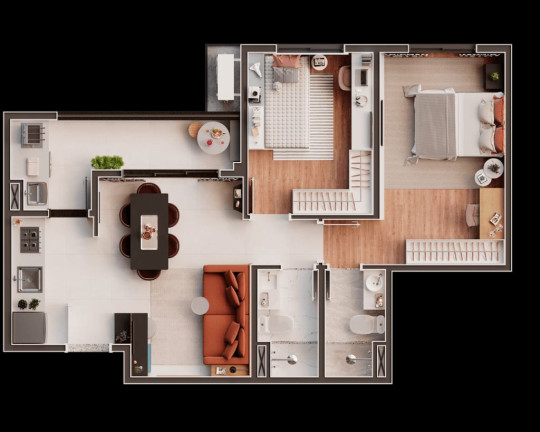 Imagem Apartamento com 2 Quartos à Venda, 57 m² em Vila Cecília - Mogi Das Cruzes